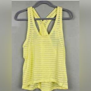 Zyia Active Nimbus Split Back Tank in Lemon Size S